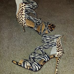 Jessica Simpson strappy heels  size 11